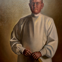 photograph of Orr portrait painting 